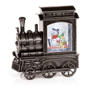 Glitter Water Spinner Christmas Train