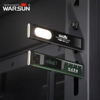 Linterna LED WARSUN T7, Mini Linterna Portátil de 800LM, Recargable, con Base Magnética y Clip, para Trabajo, Senderismo, Pesca, EDC