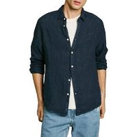 pepe jeans camisa manga larga chemise pepe jeans arnau bleu marine para hombre