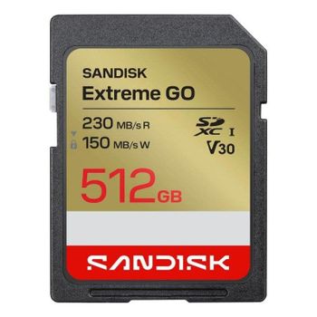 Tarjeta SD Sandisk Extreme GO 512 GB SDXC UHS-I 230 MB/s U3 V30