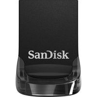 sandisk 32 gb ultra fit usb 30 memory stick - silver black