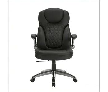 Silla de oficina ejecutiva de respaldo alto — ejecutiva giratoria de oficina, silla de jefe - negro