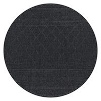 alfombras de interior y exterior verona gris  200 cm redondo
