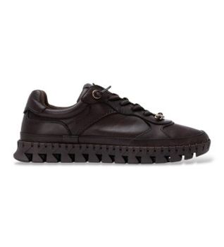 Carmela para mujer. 16421804-MARRON Zapatillas de Piel 164218 marrón (36), Plano, Cordones, Casual