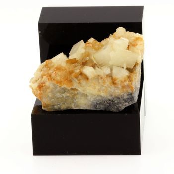 Dolomita Y Giobertita - Piedra Natural De España, Ojos Negros, Teruel - Mineral Multicolor Con Certificado De Autenticidad Incluido - 401.5 Cts | 55 X