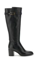 botas de piel con hebilla lateral decorativa black 38