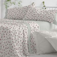 juego de sabanas 50 algodon diseno cerecitas azul 135 x 190200 cm - cereza - burrito blanco
