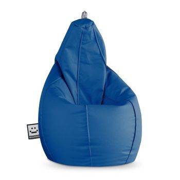 Puff Pera Polipiel Indoor Azul Happers Xxl