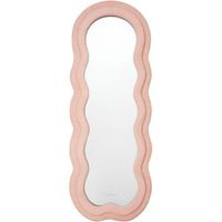 espejo pared rizo flamingueo cuerpo entero 160x60x4 cm rosa