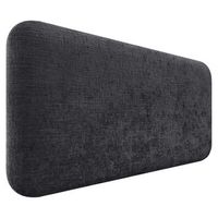 dhome cabecero tapizado en lana liso redondeado para pared acusticos cabeceros absorbentes cabezal cama dormitorio negro 90cm