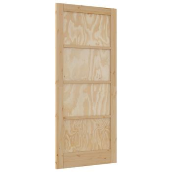 Puerta Interior Natural 86 X 198,5 Cm Madera Contrachapada Vidaxl