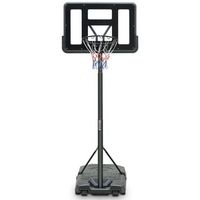 canasta de baloncesto - juego exterior - acero y pvc - negro 99x60x3048cm