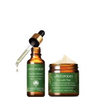 antipodes eve bio-retinol line reduction serum 30ml avocado pear collagen-boosting night cream 60ml bundle