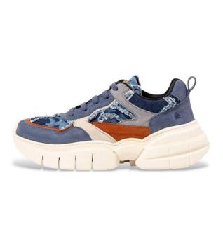 Art para mujer. 11635S1EX003_0MU Zapatillas 1635S Athens azul (39), Tela, Plano, Cordones, Casual