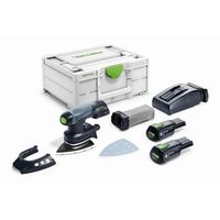 festool lijadora hibrida delta dtsc 400 30 i-plus - 2 baterias 30 ah 18v - systainer sys3 m 187 - 577508