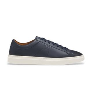 BOSS para hombre. 50557866 Zapatillas de Piel Kieran Bust marino (45), Plano, Cordones, Casual