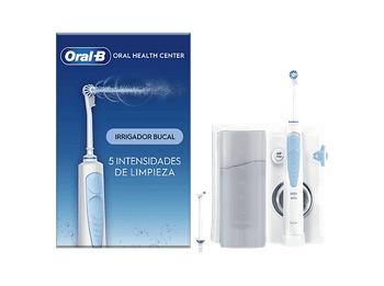 Irrigador - Oral-B Bucal, Tecnología Oxyjet, 5 niveles de presión agua, 4 tipos chorro, 1 Cabezal Waterjet