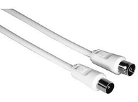 cable de antena - hama 0056523 macho-hembra 15 m 75 db magneticamente protegida blanco