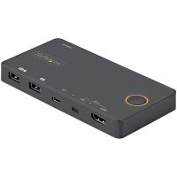 conmutador kvm startech 2 puertos usb-c hdmi 4k 60hz