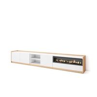 mueble tv humilladero-02 con chimenea para salon moderno