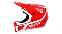 casco integral shot rogue armada rojo blanco