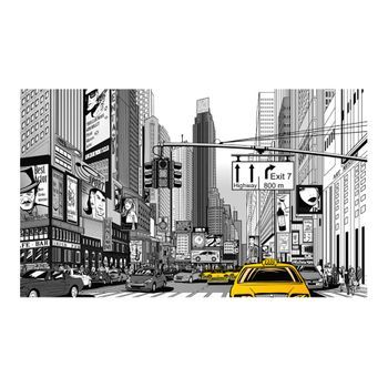 Papel Pintado 3d - Taxis Amarillos En Nueva York (450x270 Cm)