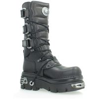 new rock botas boot metallic para mujer