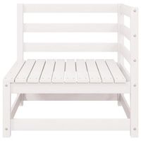 sofa de jardin 2 plazas  sofa de exterior con cojines blanco madera maciza pino