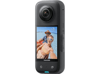 Cámara deportiva - Insta360 X3, 5.7K, 72 megapixel, WiFi, Inteligencia Artificial, Pantalla táctil, Negro