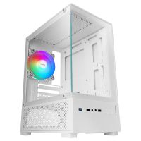 mars gaming mc-se2 caja gaming microatx cristal templado ventilador frgb 120mm doble camara blanco