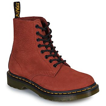 Dr. Martens Botines 1460 Pascal 8 Eye Boot Russet Red Milled Nubuck RB para hombre