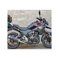 silenciador de escape suzuki dl 250 v-strom mass oval