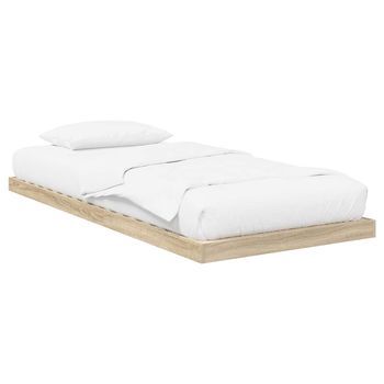 Estructura De Cama De Suelo Sonoma 80 X 200 Cm Vidaxl