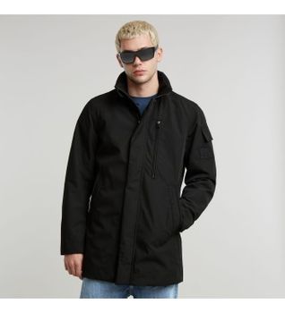 G-Star para hombre. D25380-D738-G928 Gabardina Garber Padded negro (XL), Casual, Poliéster Reciclado, Sostenible