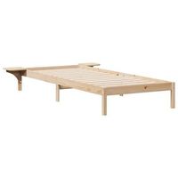 estructura de cama con mesitas natural 80 x 210 cm vidaxl