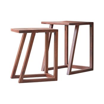 Mesa auxiliar en palisandro gaspard mesita de noche madera dormitorio