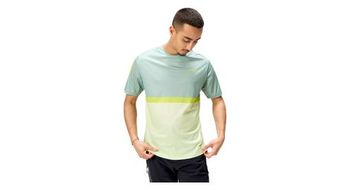 Camiseta tecnica endura singletrack core ii verde amarillo