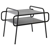 mesa de centro 70x50x51 cm acero - gris