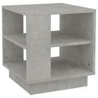 mesa de centrormesa auxiliarrmesa de cafe madera contrachapada gris hormigon 40x40x43 cm