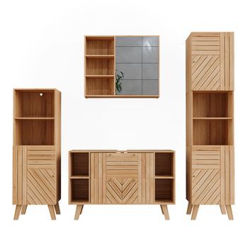 Conjunto De Muebles De Baño Lucie 4 Partes Vicco
