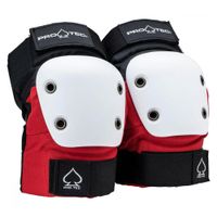 pro-tec pads street junior elbow pads - redwhiteblack
