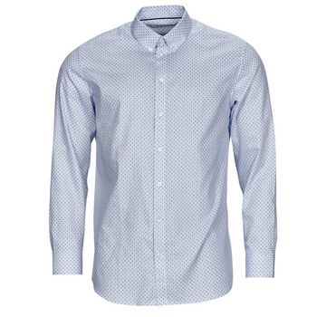Selected Camisa manga larga ETHAN MICRO MOTIF SLIM FIT para hombre