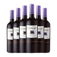 gato negro vino tinto 75 cl 13 vol pack de 6 unidades