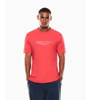 ea7 para hombre 7m001498af10441 camiseta logo series rojo xs casual algodon manga corta