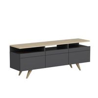 mueble tv berlin 150 antracita roble