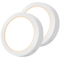 aigostar lampara de techo led 12w equivalente a 108w plafon led 1300lm ip20 techo luz blanco calida 3000k para cocina sala de estar dormitorio pasillo 174  35hmm 2pcs