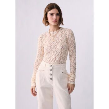 Liu Jo Blusa Top en encaje stretch para mujer