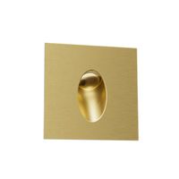 aplique de pared empotrable led bely elite cuadrado 1w