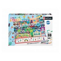 nathan puzzle busca y encuentra 30 piezas - en la ciudad