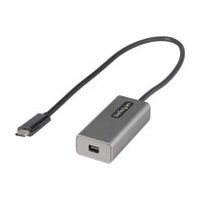startechcom adaptador usb c a mini displayport - convertidor de vadeo usb tipo c a mdpmini dp a 4k 60hz - compatible con thunderbolt 3 - cable de 30cm - versian mejorada de cdp2mdp